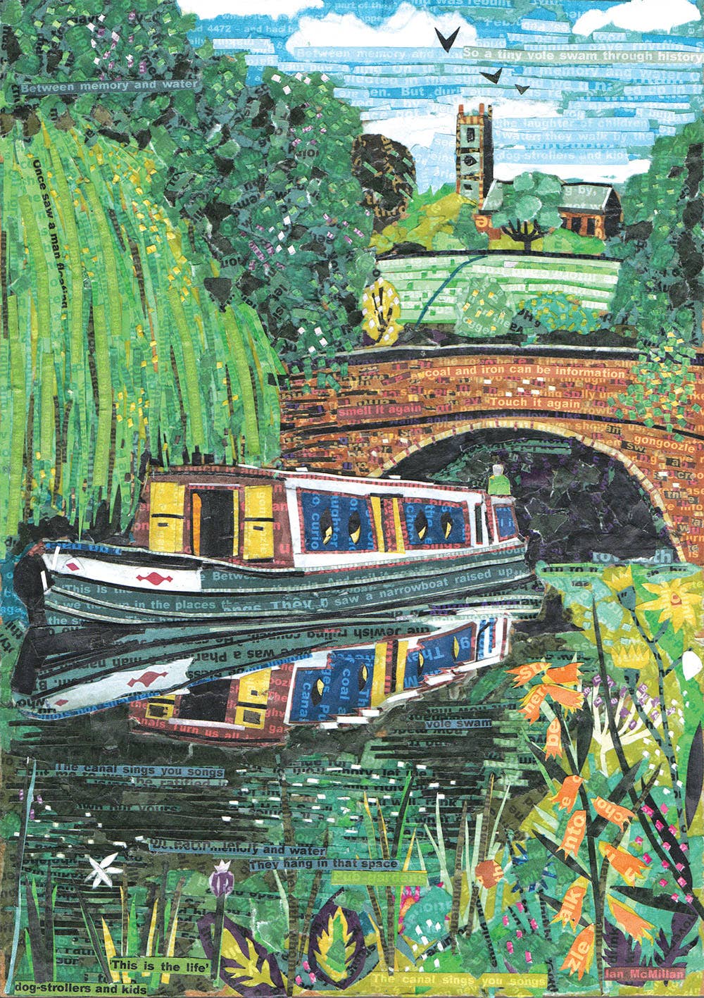 Jamie Poole – wholesale Art print – Canal Life A3 Print on Silk Stock1