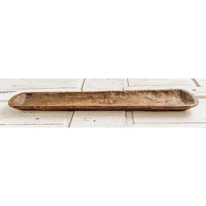 Rustic Farm - Wholesale Kaarsenhouder - Lange broodschaal, klaar voor kaarsen, handgemaakt #A - 7.52
