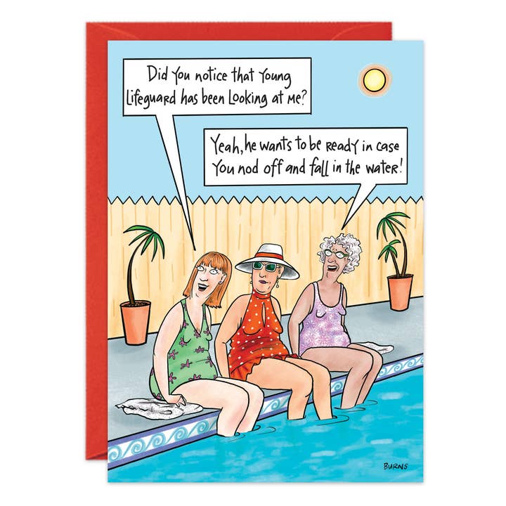 Young Lifeguard Birthday Card - 9257 for wholesale by Oatmeal Studios