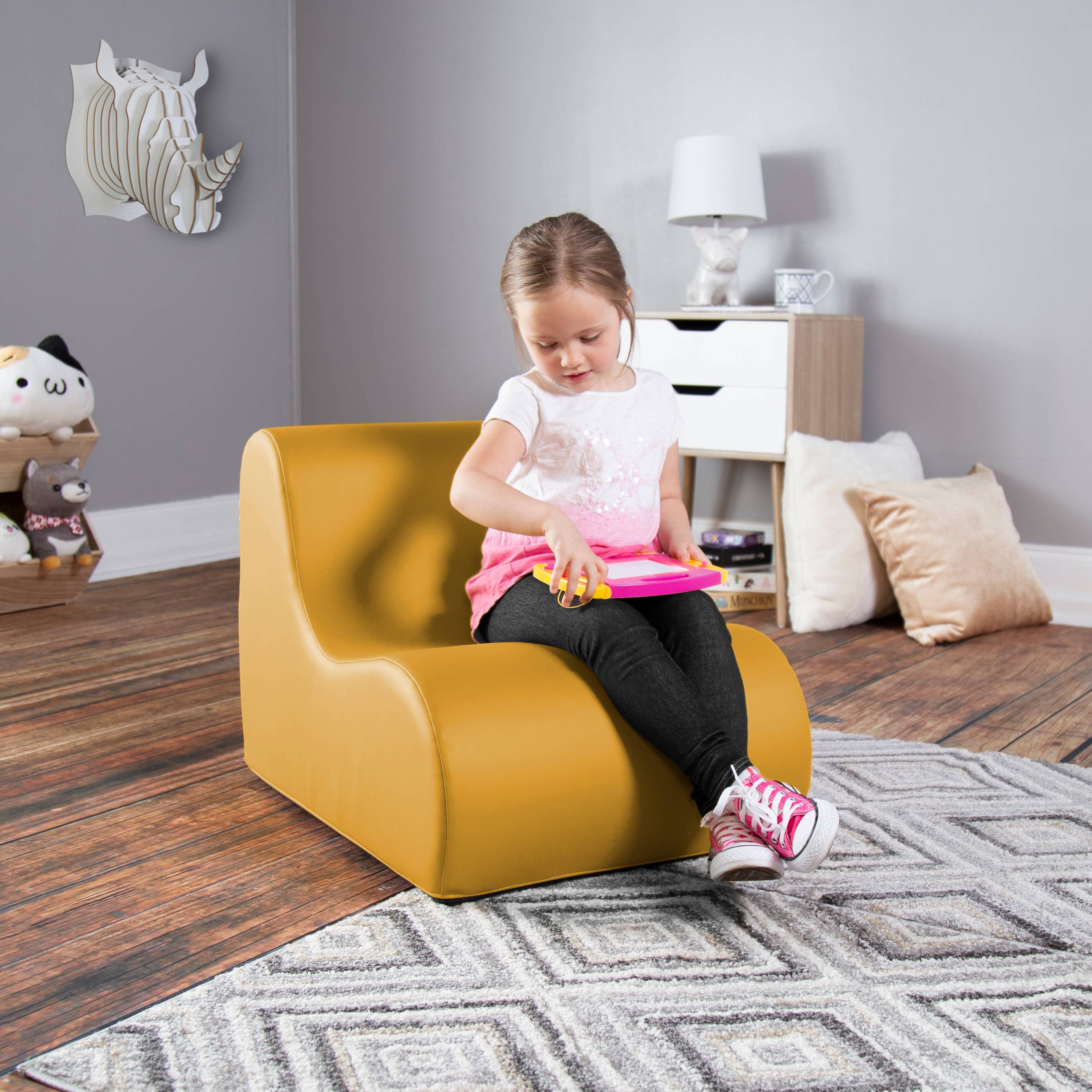 LuvU – wholesale Stol – Jaxx Midtown Jr klassrum mjukt skum stol - Premium Vinyl31