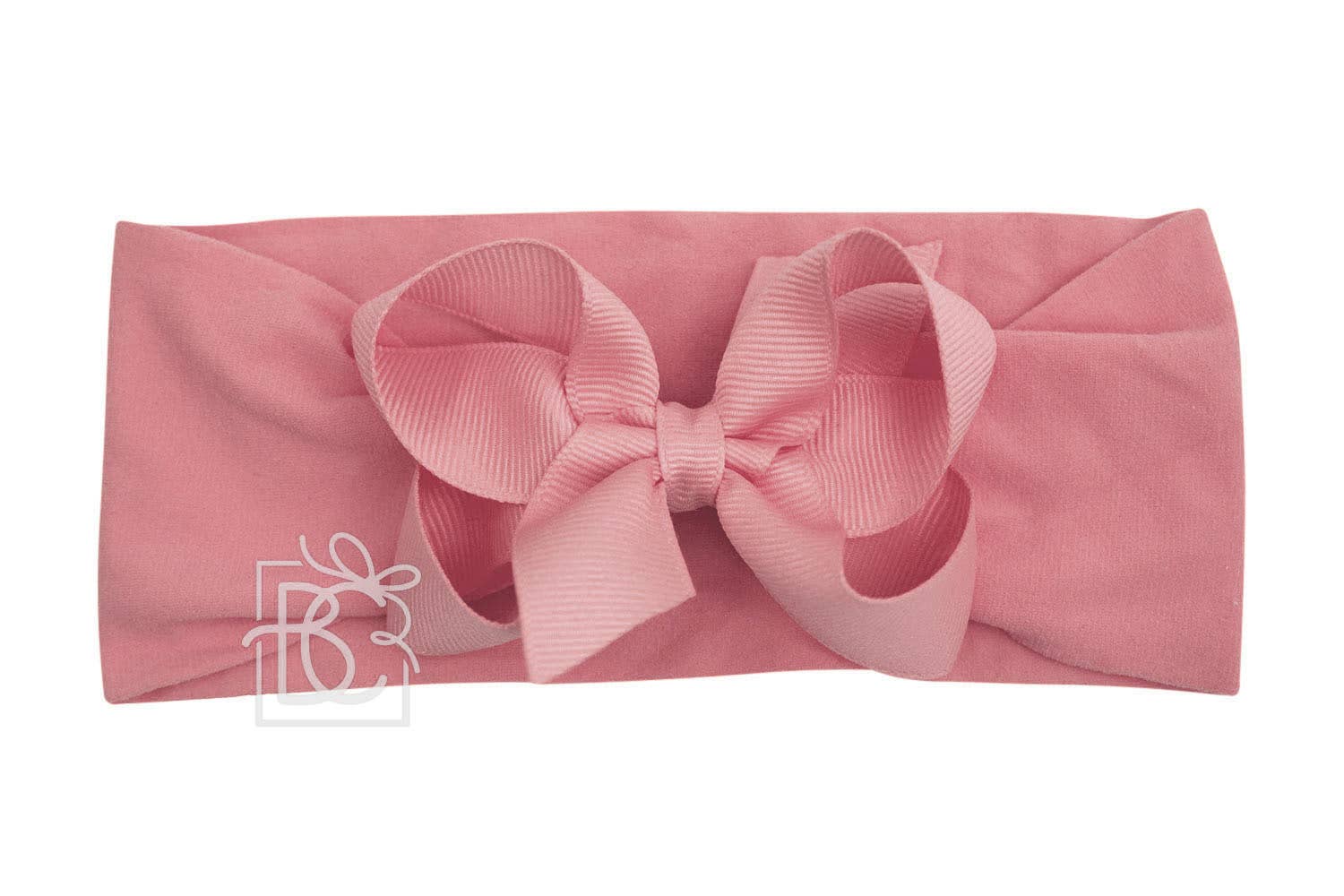 Beyond Creations, LLC - Wholesale Fashion Headband - Kids - WIDE PANTYHOSE HEADBAND W/CLASSIC GROSGRAIN BOW51