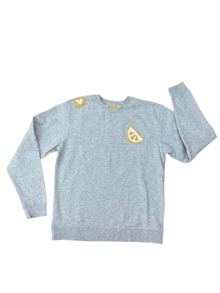 lemon sweatshirt for wholesale by Em's Threads