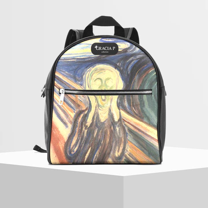 Sac à dos Gracia P - Sac à dos - Fabriqué en Italie - Scream Munch pour la vente par GLOBALSHOP SRL