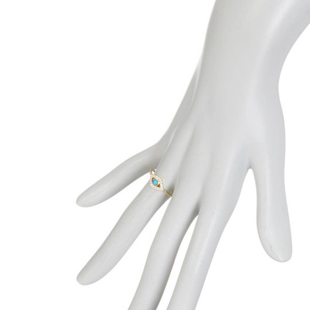 Adornia – Engroshandel Ring med sten – Evil Eye Ring sølv2