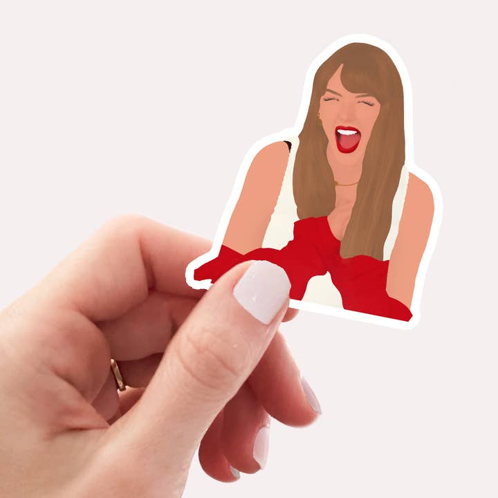 Taylor Swift Chiefs Football Era Sticker for wholesale by Ashley Gail Creaties