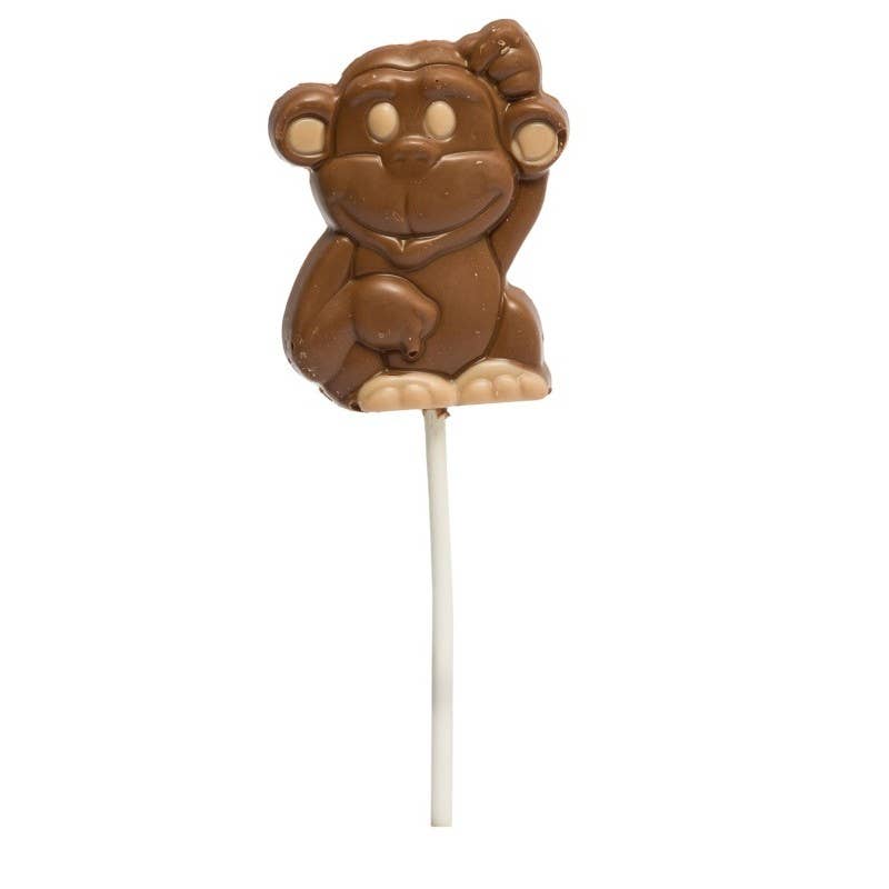 Hames Chocolates – wholesale Lollipop – UK ONLY. Milk Chocolate Cheeky Monkey Lollipop0