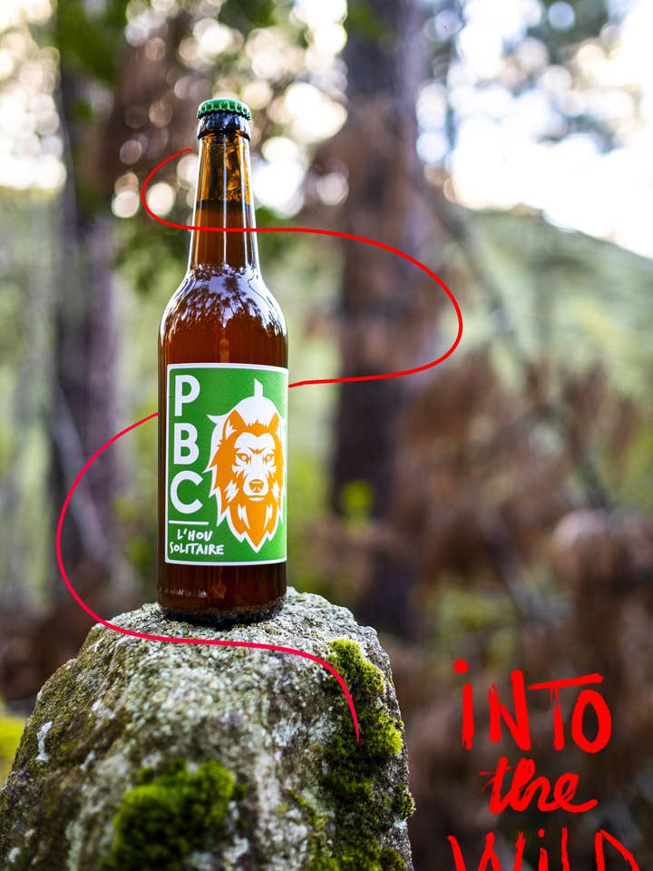 L'Hou Solitaire Single Hop Blonde 50 Cl Bottle for wholesale by PBC Brasserie cévenole