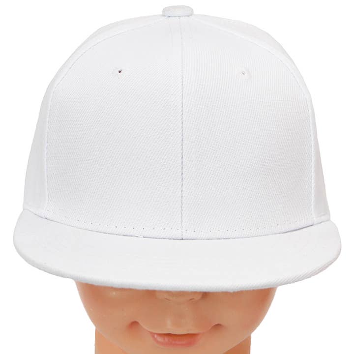 Cap Zone - Wholesale Baseball Cap - Kids - Kids Solid Twill Snap Back Flat Bill Cap31
