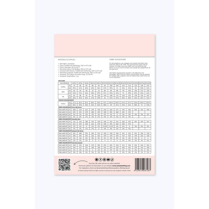 Named Clothing Finland Oy - Venta al por mayor Kits de costura - Vestido y mono Kielo con envoltura15