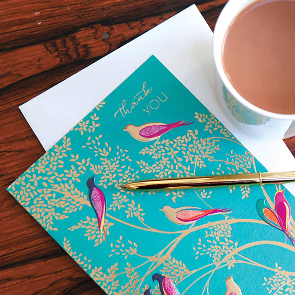 Sara Miller London - Wholesale Stationery/Notecard Set - Thank you' Notecard  - Set of 10 Cards - Case of 61