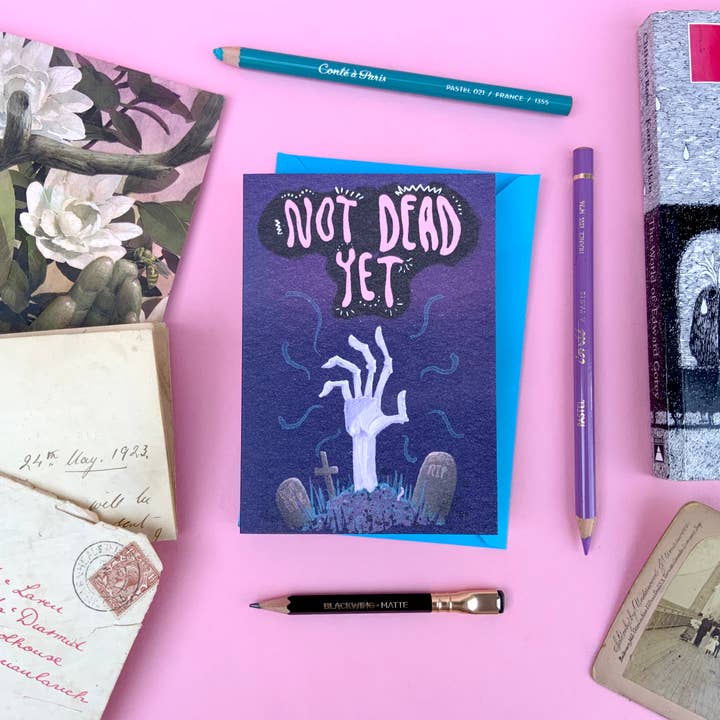 The Grey Earl - Wholesale Birthday Card - Not Dead Yet - funny Zombie - Birthday Card Halloween 2