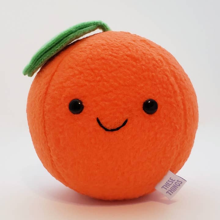 Happy Orange Plushie for wholesale by These Things