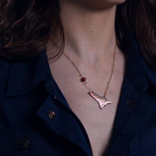 Bang-Up Betty - Wholesale Pendant/Charm Necklace - Space Shuttle Necklace