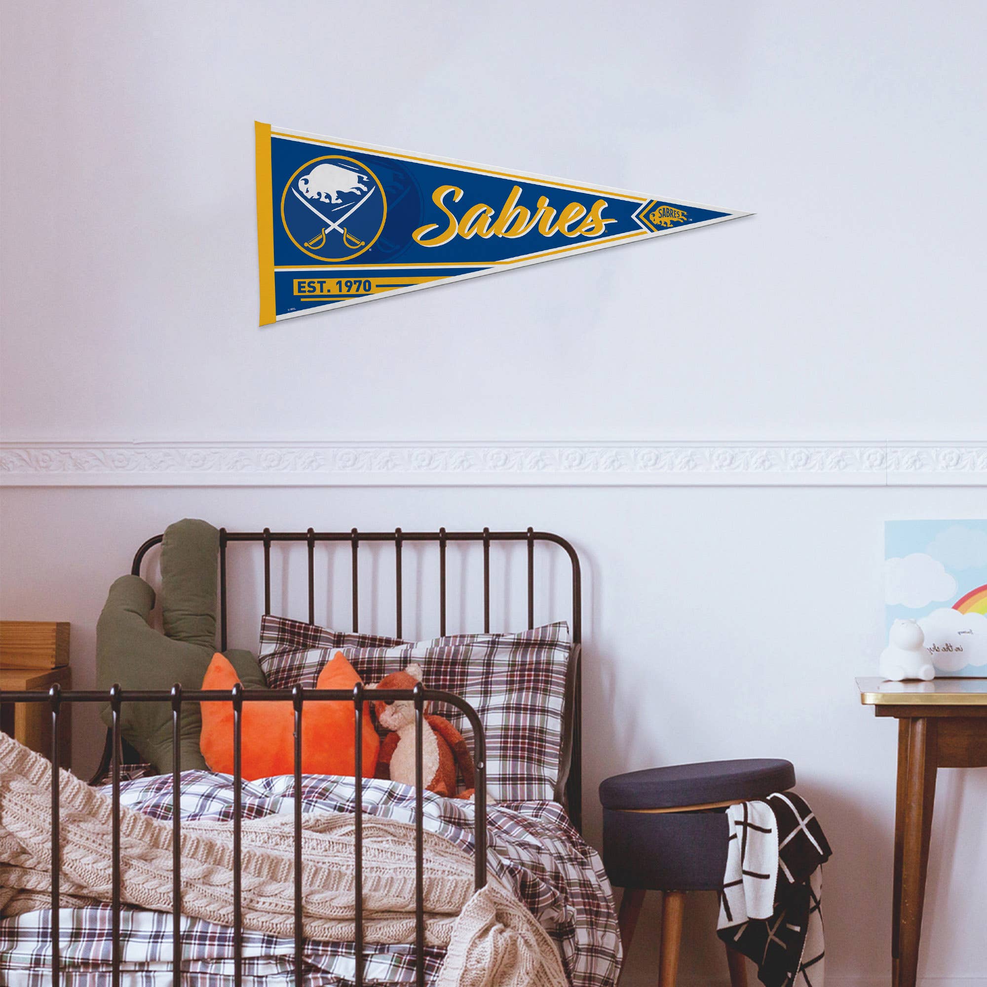 Rico Industries - Wholesale Flag - NHL Hockey Buffalo Sabres Classic Soft Felt 12X30 Pennant3