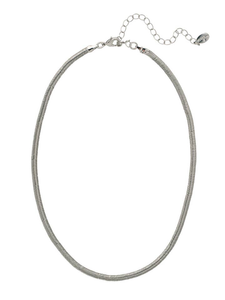 Collar de cadena con forma de serpiente de plata Skinny Palladium, de 16 a 20 pulgadas para venta al por mayor de Sorrelli