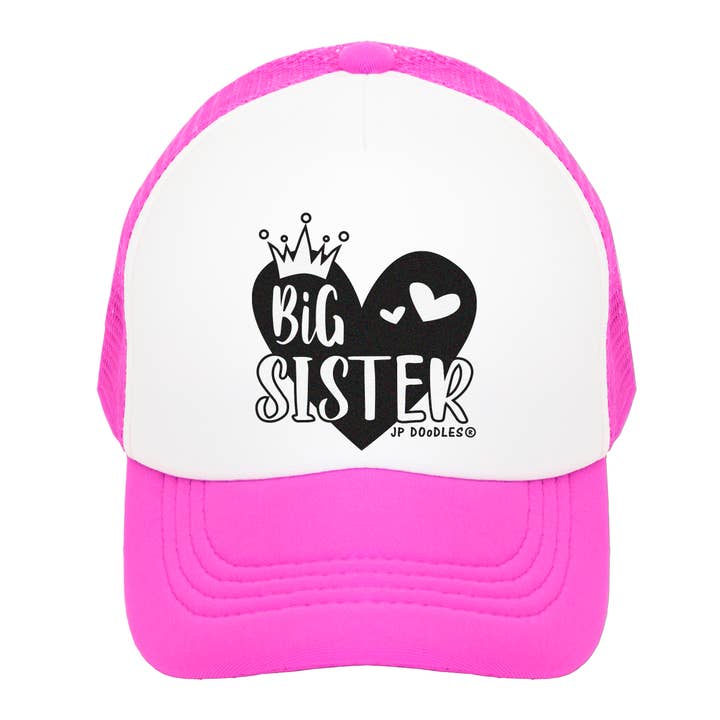 Big Sis Kids Trucker Hat for wholesale by JP Doodles