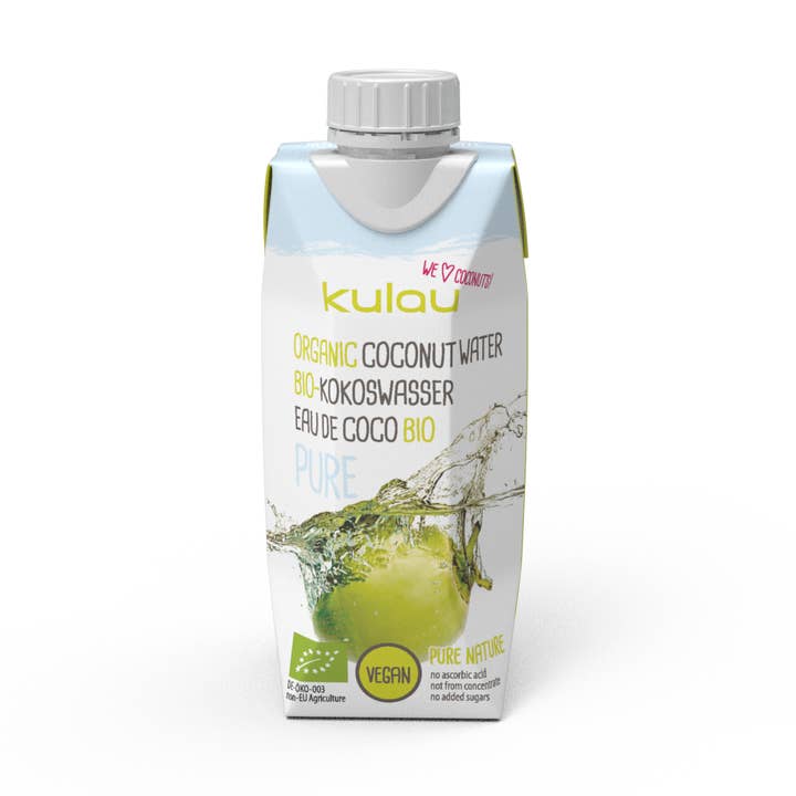 12 x KULAU Bio-Kokoswasser PURE 330 ml für den Großhandel von KULAU