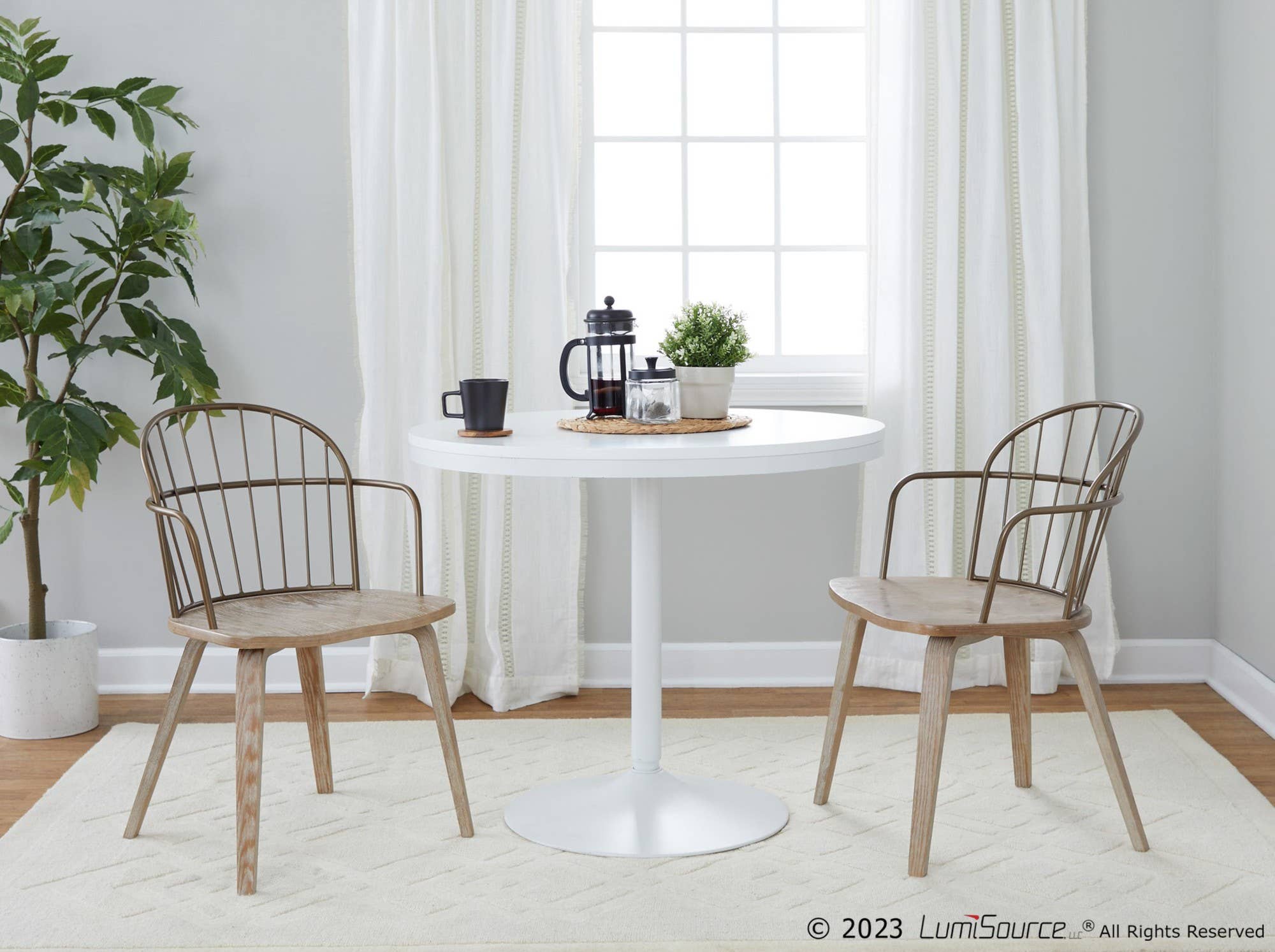 Black Metal Dark Walnut Wood Riley Arm Chair - Set of 2 for wholesale on Faire8