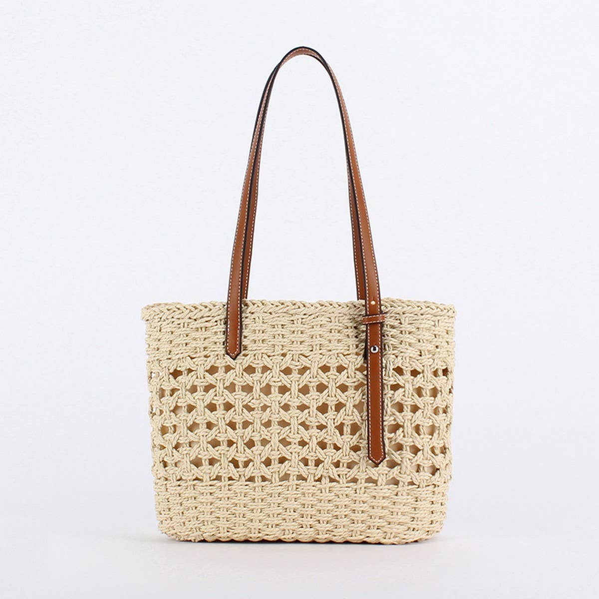 ACCITY - Wholesale Beach Bag - HIGH-END STYLISH LARGE-CAPACITY HAND-WOVEN BAG_CWAB47140