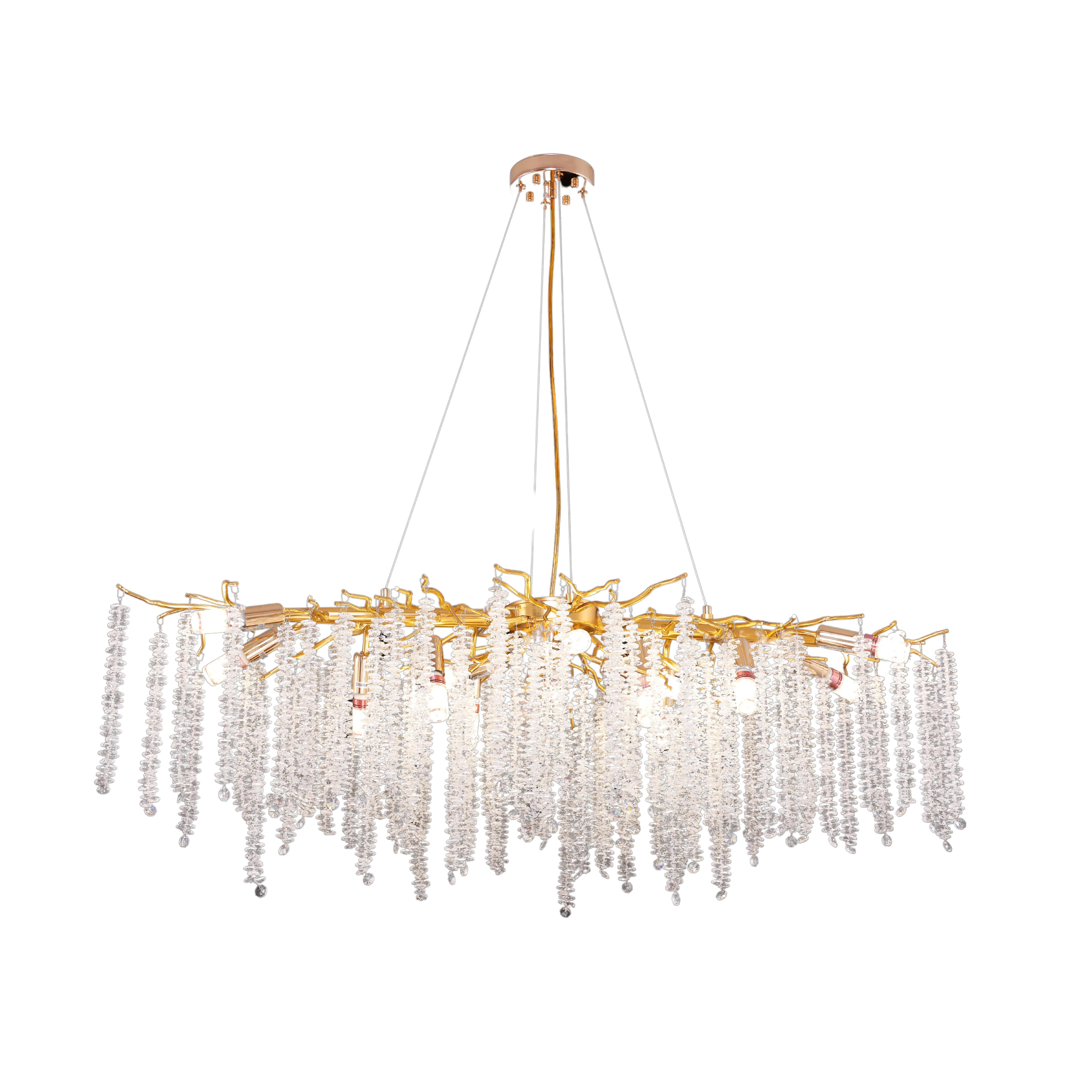 Luxury Living - Wholesale Chandelier/Hanging Light - Pendant Lamp Frost Gold | 100x40cm2
