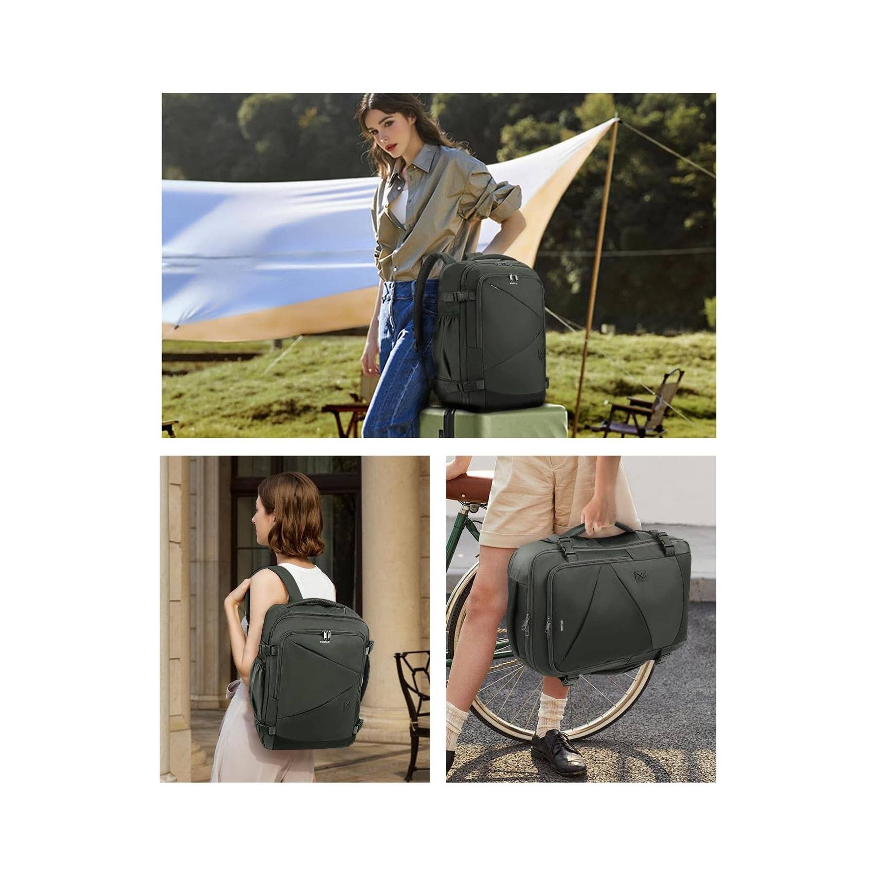 wandf - Vendita all'ingrosso Zaino - Unisex - Zaino da viaggio ECOHUB Carry On per laptop da 17 pollici, 12 tasche15