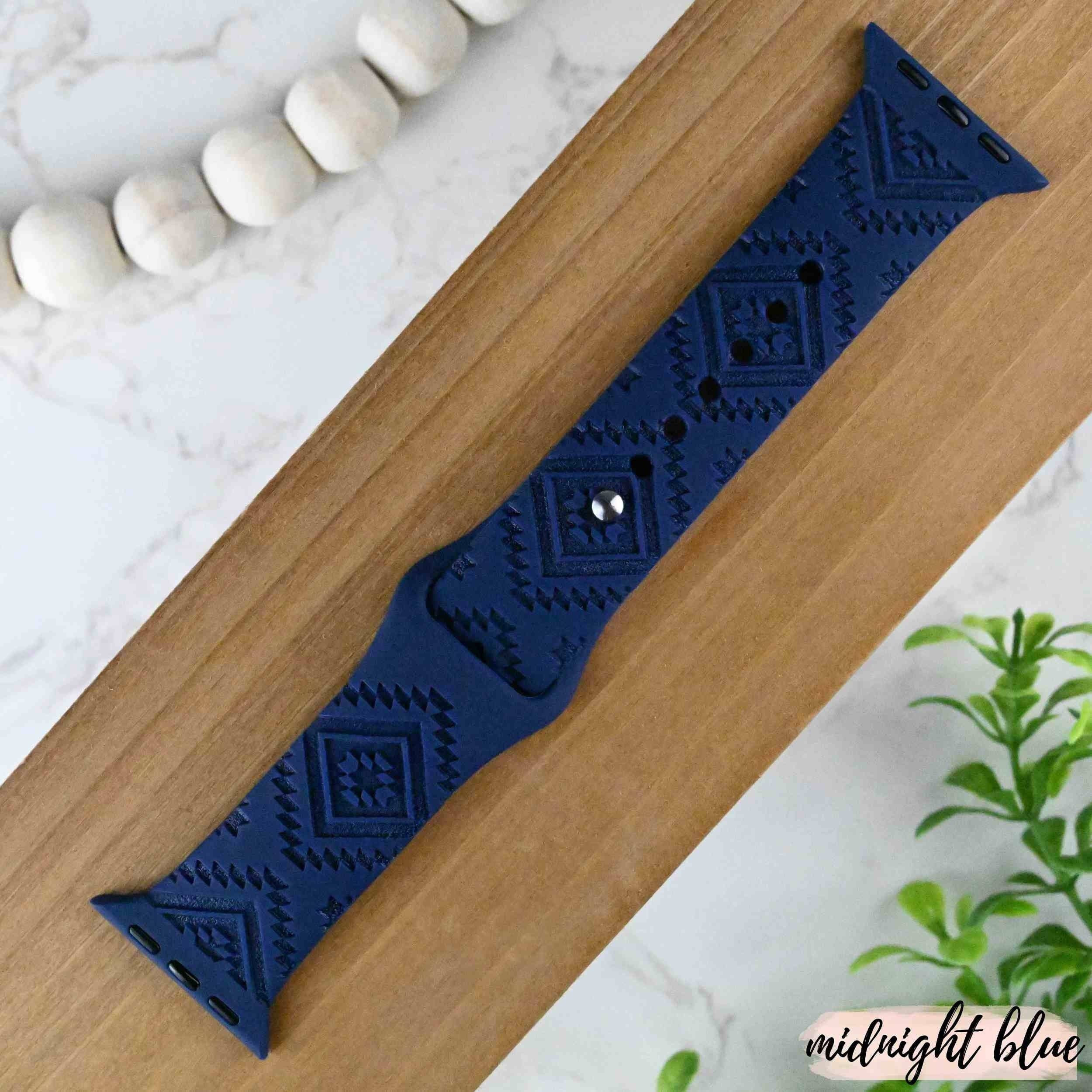 The Printed Llama - Vente Bracelet de montre – femme - Bracelet Aztec Tribal Boho pour Apple Watch Séries 1-9, SE, Ultra2