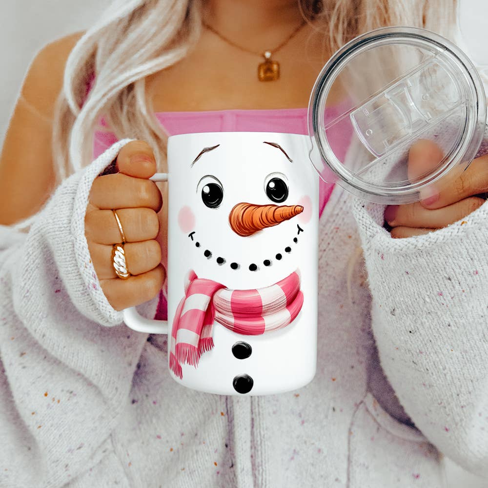 Loftipop - Wholesale Insulated Mug/Tumbler - Cute Snowman Insulated Mug, Winter Holiday Christmas Gifts4
