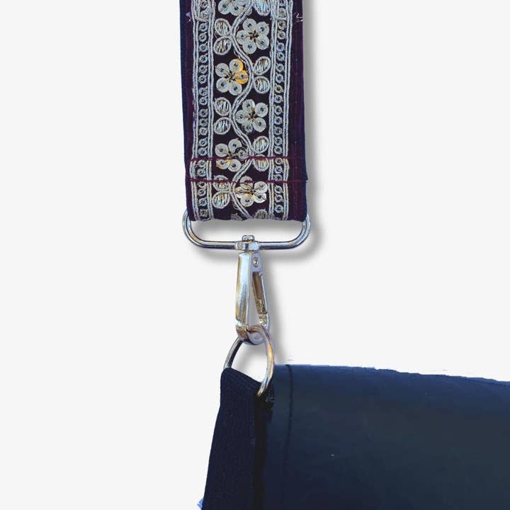 Ganesh Himal Trading - Wholesale Crossbody Bag - Women's - Handcrafted Recycled Rubber Crossbody Bag w Removable Strap3