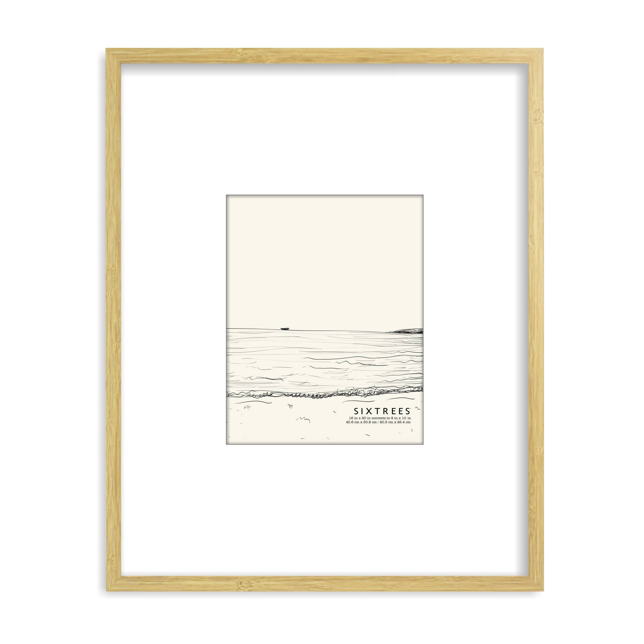 Sixtrees - Wholesale Picture Frame - Logan Collection Matted Wood Picture Frames - Multiple Sizes19