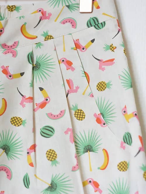 Jamais Sans Lui & Les Seins Nus - Wholesale Shorts - Women's - Short Babar Parroquet3