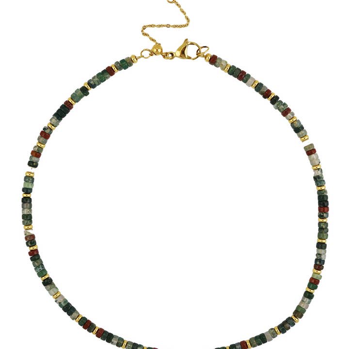 Collier à perles multipierres Parker pour la vente par REBL Jewelry