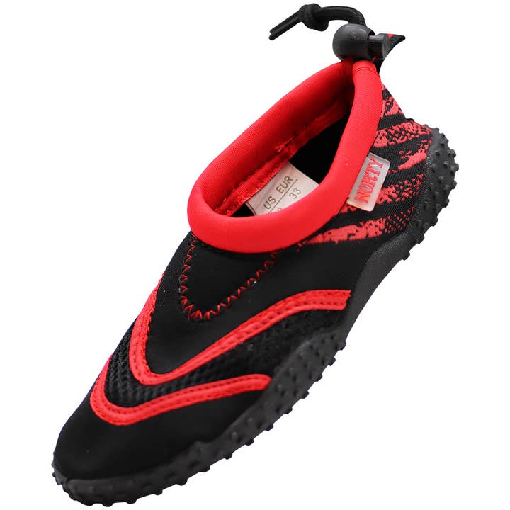 Eastern Off Price – Sapatilhas sem atacadores – Criança por atacado – Norty Boys Girls Slip-On Crianças 41355 - Preto/Vermelho