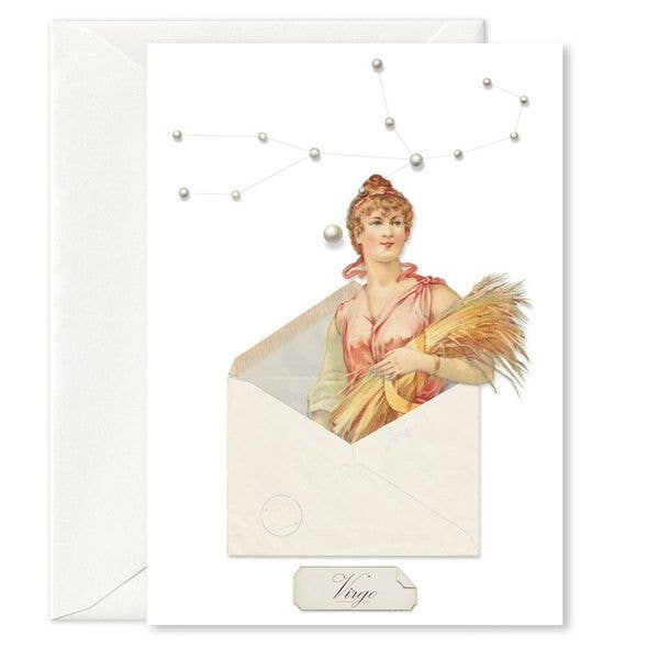 “Constellation: Virgo” greeting card for wholesale by Pictrix Design