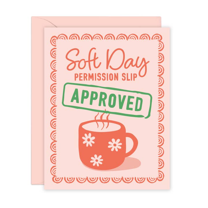 Tarjeta de Permiso para Día Suave (A2) para venta al por mayor de Lucy Loves Paper