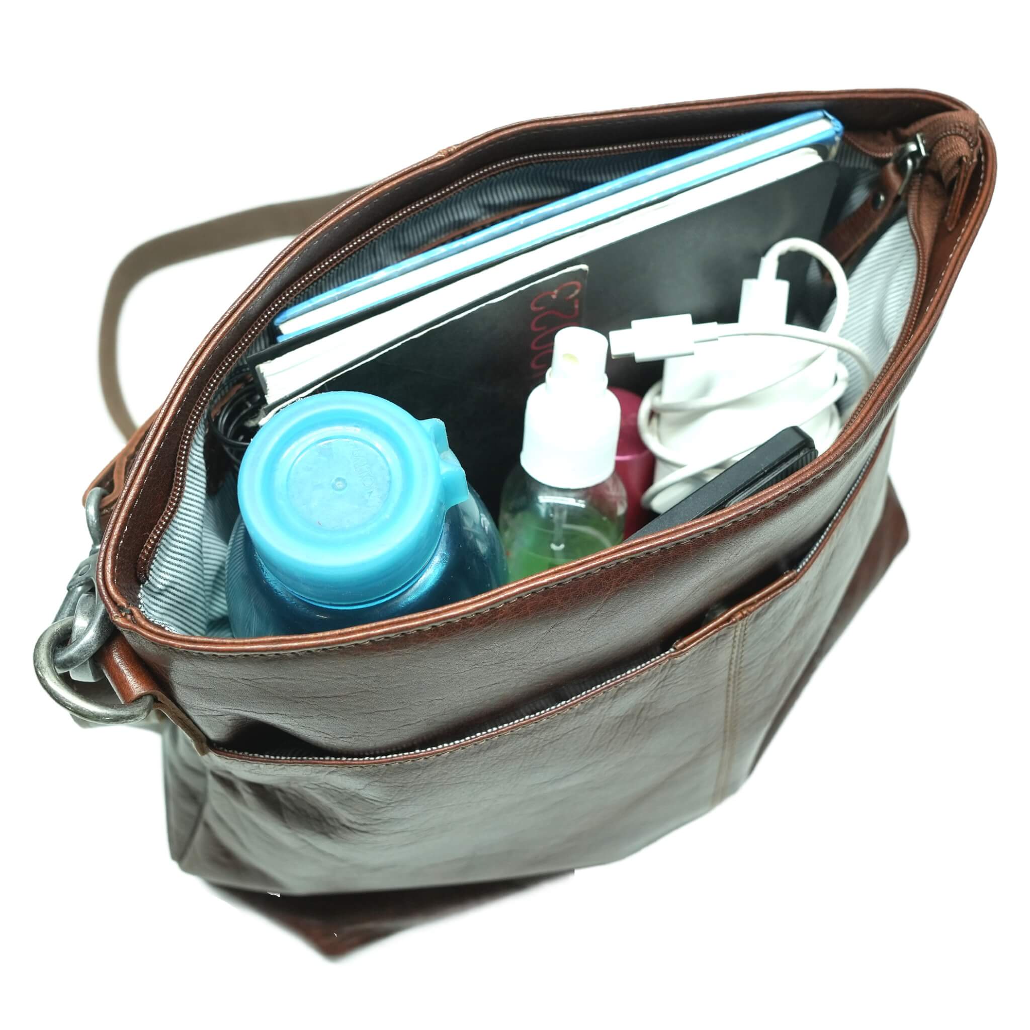 Greenwood - Vente Sac porté épaule – femme - Sac à main Lisa en cuir avec bandoulières interchangeables3