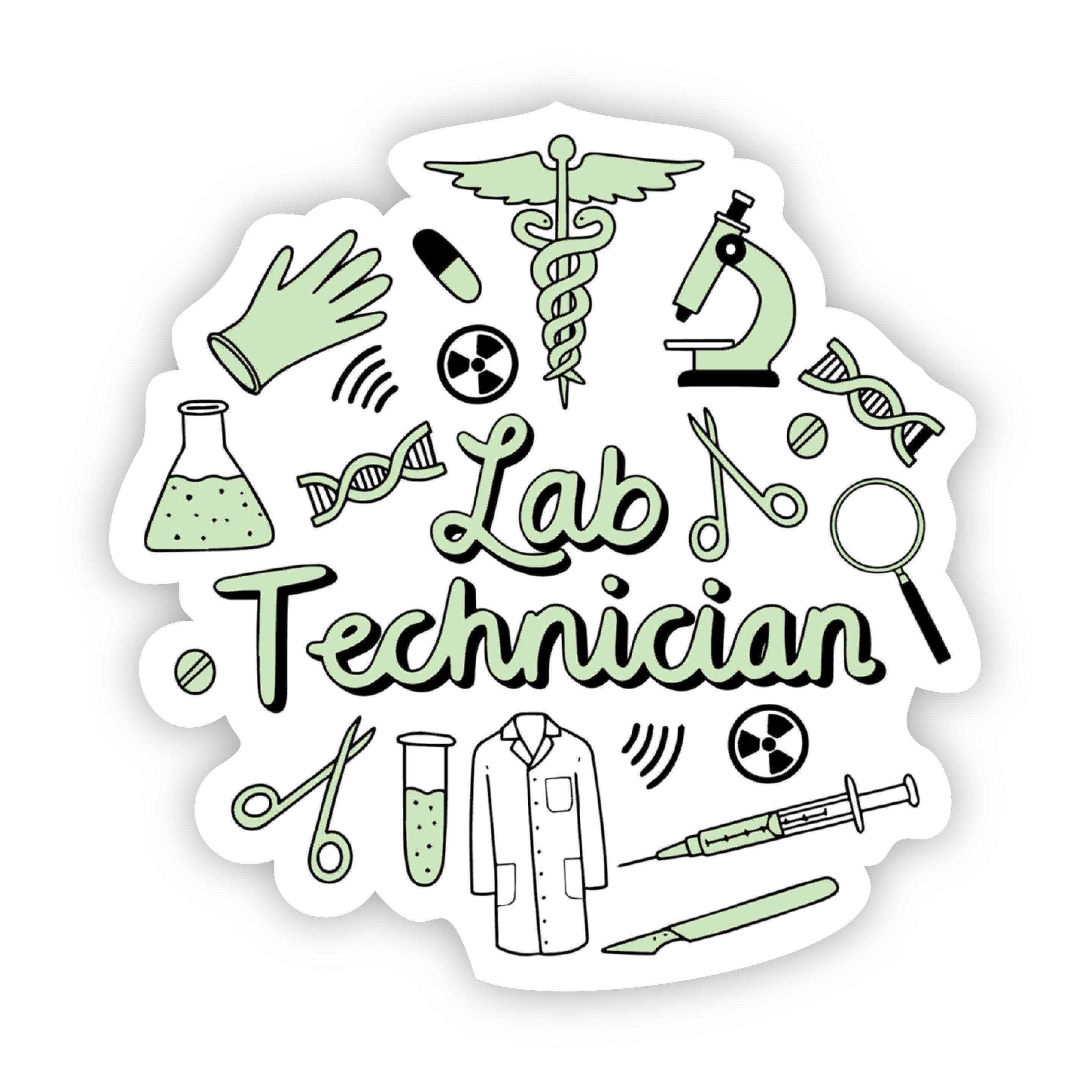 Big Moods - Wholesale Sticker - Lab Technician Green Sticker0