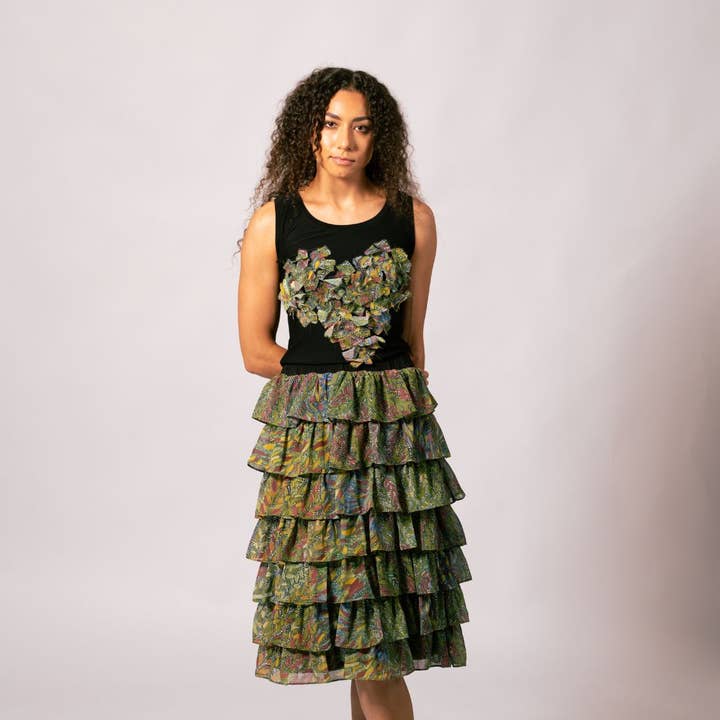 Top Lauren Heart in erba e foglie del Kimberley per la vendita all'ingrosso da parte di Kirrikin