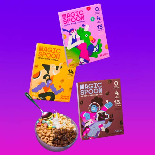 Magic Spoon - Wholesale Breakfast Cereal - Fruity, Cocoa, & Peanut Butter Cereal (24 boxes total)5