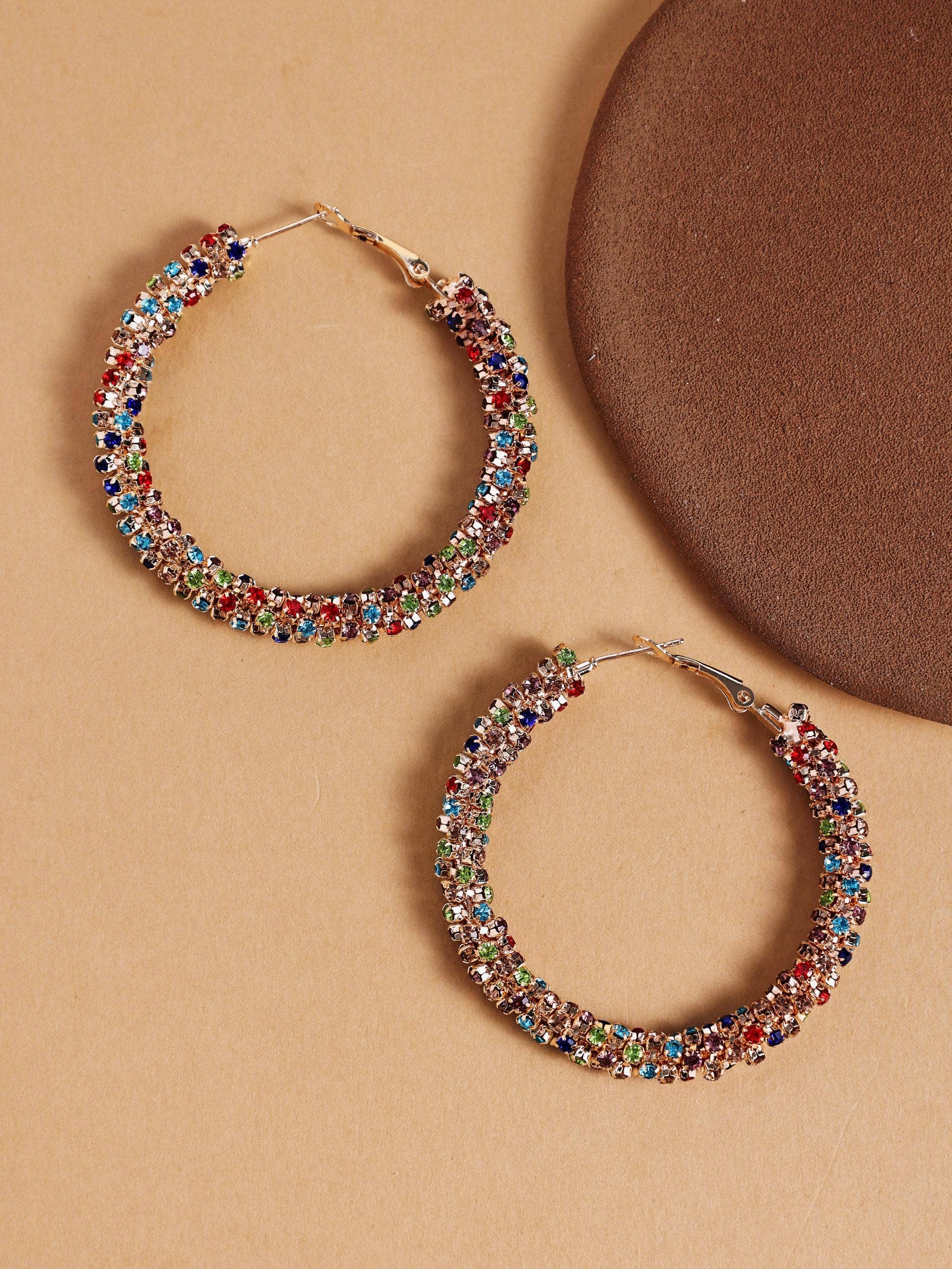 Revelari - Wholesale Hoop Earrings - Colorful Crystal Hoop Earrings2