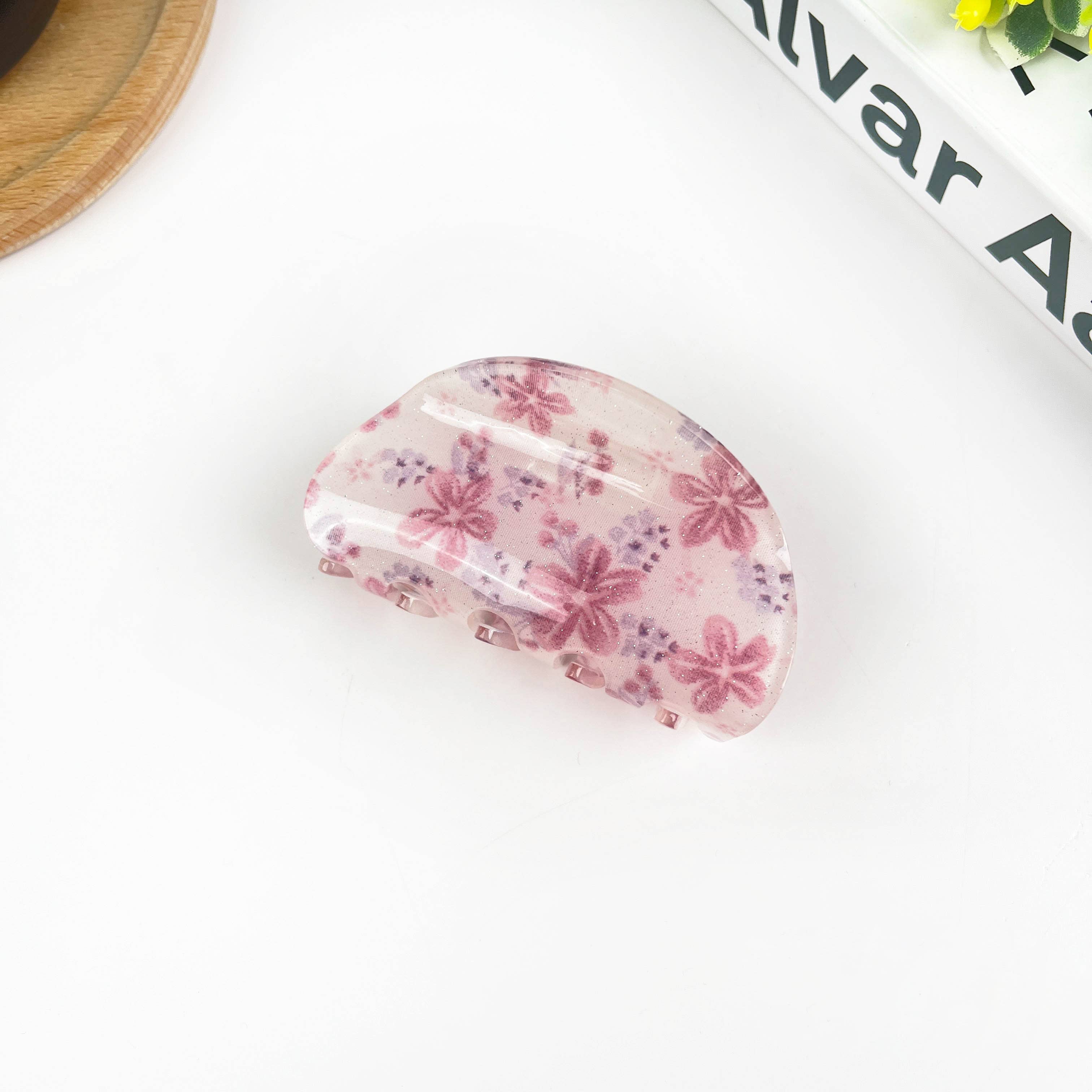 TheDivaSoap - Wholesale Hair Clip - Women's - Small Flower Semicircle Hair Clip5