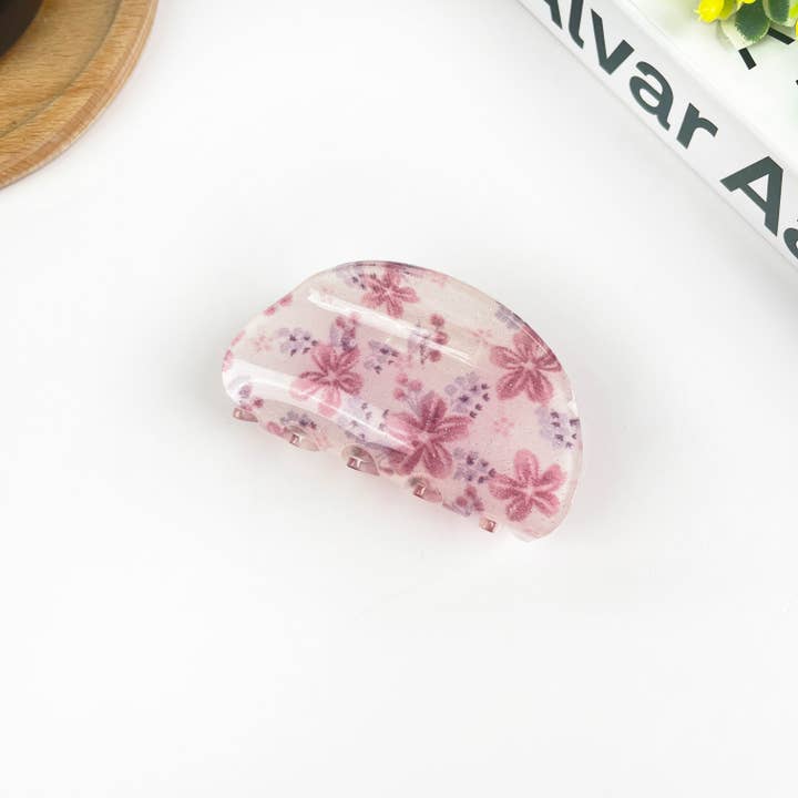 TheDivaSoap - Wholesale Hair Clip - Women's - Small Flower Semicircle Hair Clip5