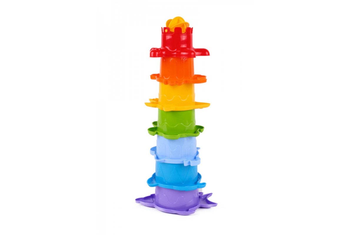 Technok - Wholesale Stacking Rings Game - Baby - TECHNOK Stacking Cups (7 Pieces) - Sea Animal Shapes2