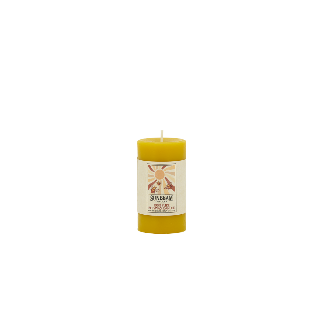 Sunbeam Candles, Inc - Wholesale Pillar Candle - Beeswax Smooth Pillars - Natural3