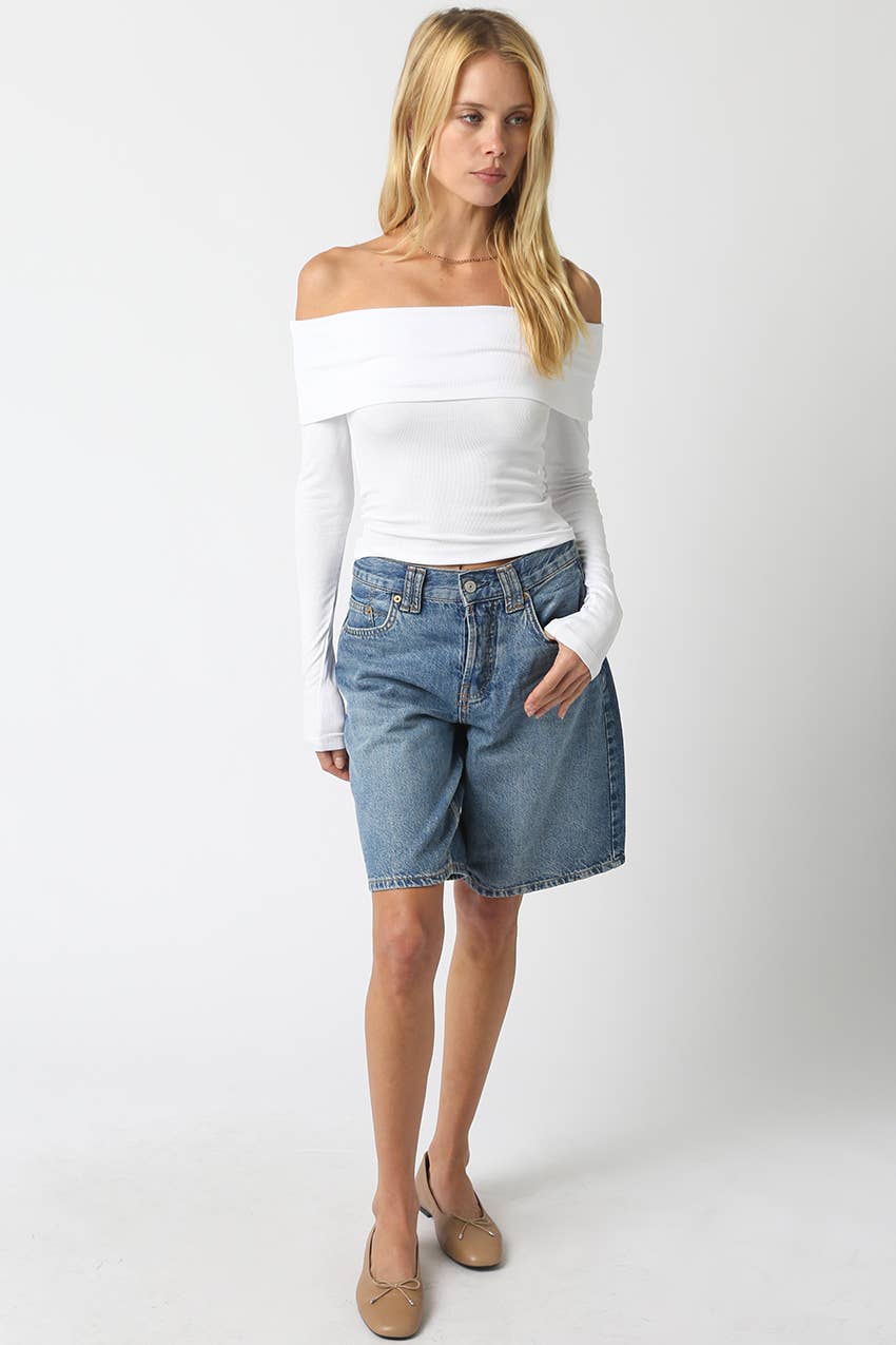 Olivaceous - Wholesale Knit Top - Women's - Rebecca Off Knit Top3