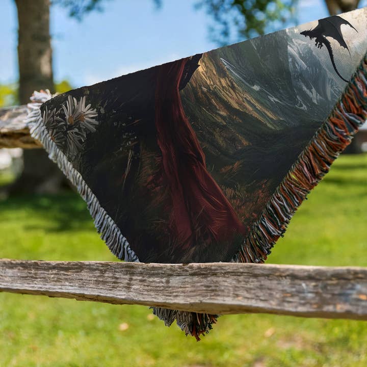 MagicMerchEmporium - Wholesale Throw Blanket - Abraxos & Manon Inspired Bookish Blanket6