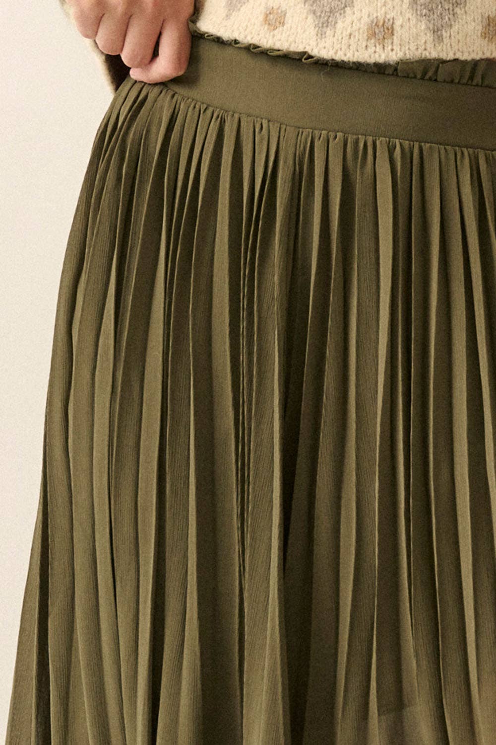Promesa USA – wholesale Skirt – Women’s – Solid Pleated Chiffon Maxi Skirt7