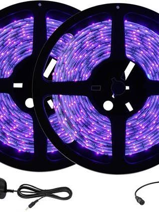 LED Linkable Blacklight Fixture Strips - 32ft - 600 LED's for wholesale by Scorpio Posters