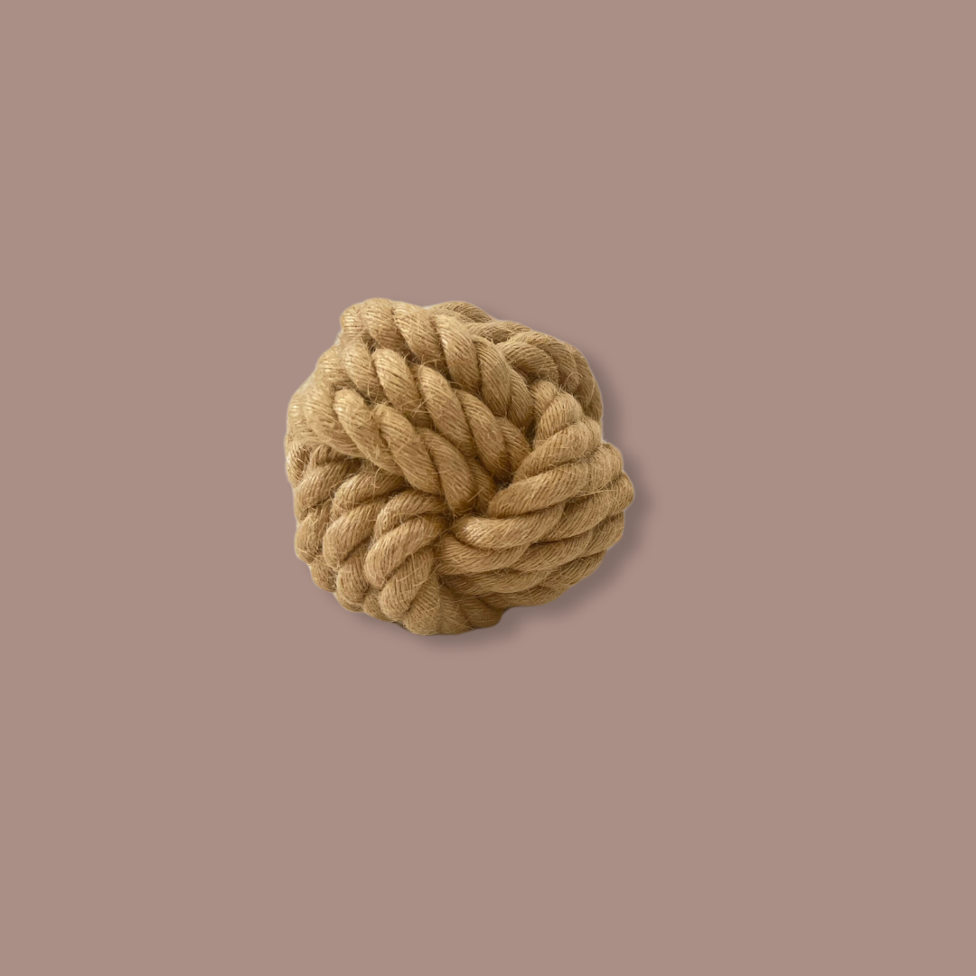 Monli Handcrafted Pet Toys - Wholesale Pet Dental Toy - Dog - Handcraft Hemp Rope Ball For Pets| Dog, Cat, Bird Toy1