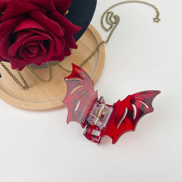 TheDivaSoap - Wholesale Hair Clip - Women's - Colorful Bat Hair Clip Halloween