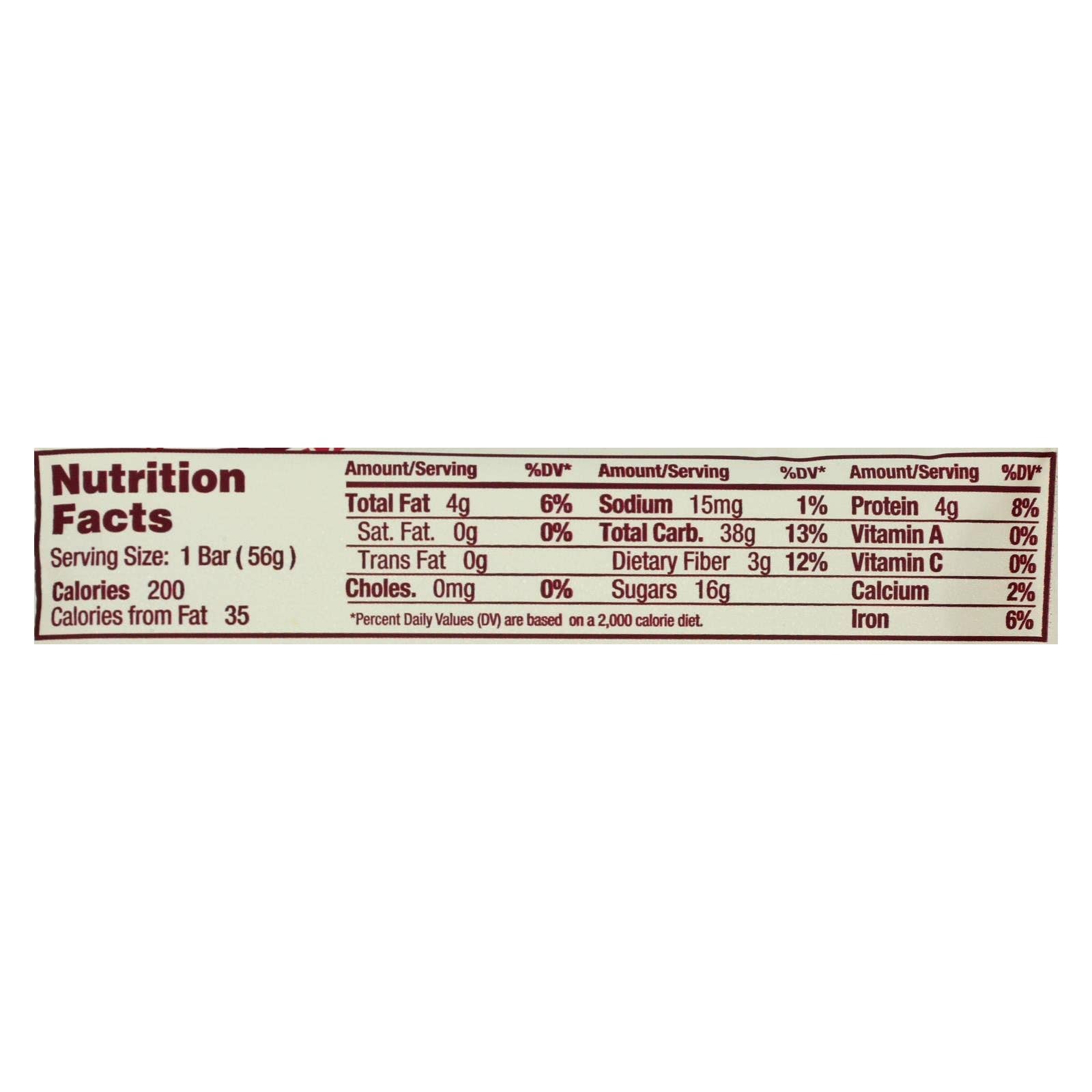 Ware Spark - Wholesale Snack Bar - Gomacro Organic Macrobar - Cherries And Berries - 2 Oz Bars - Case Of 122